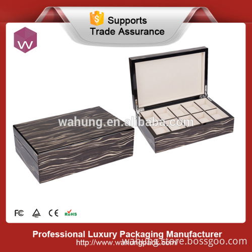 Handmade wooden slots watch collection box for watch